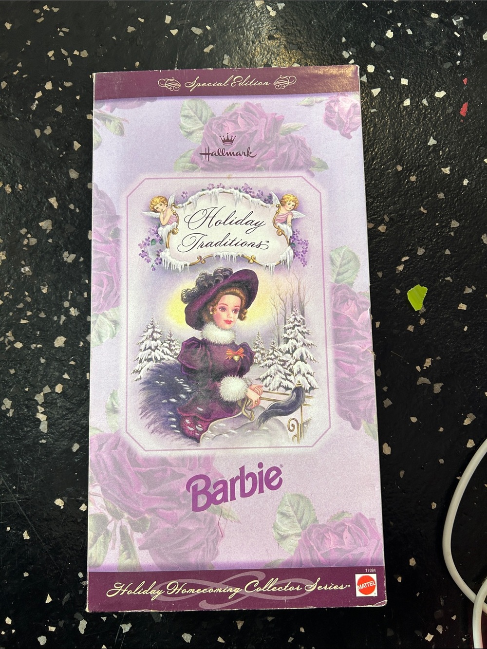 Barbie Pink and Burgundy Holiday Collector Doll - Picture 2 of 3